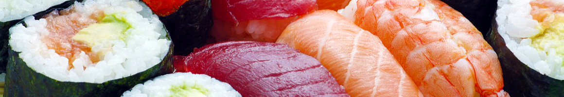 Eating Japanese Sushi at Fuji yama Sushi restaurant in Orlando, FL.